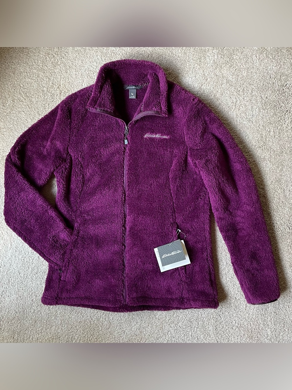 Eddie Bauer Women's Fleece Plush Full-Zip Jacket - Plum